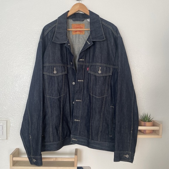 Levi's Trucker Jacket Dark Blue Size 4XL